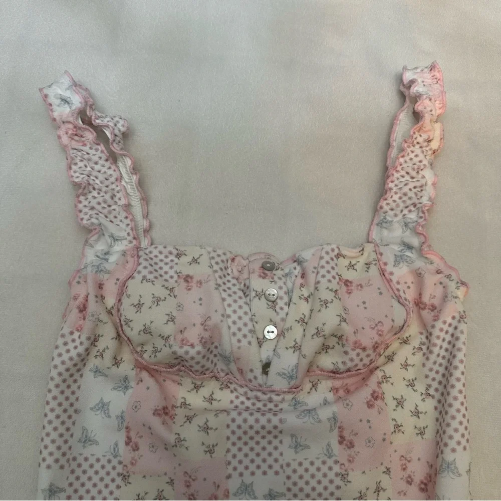 New! Frankie's Bikinis x Sydney Sweeney Verona Patchwork One Piece 51532